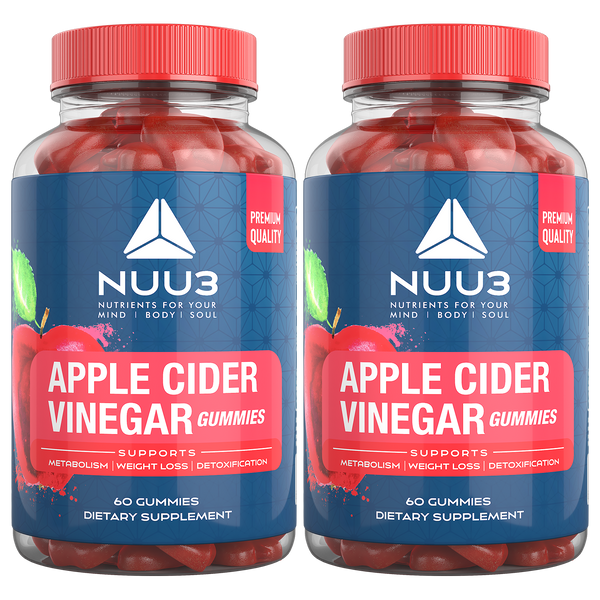 Nuu3 - Apple Cider Vinegar Gummies (2 Bottle) - Nuu3