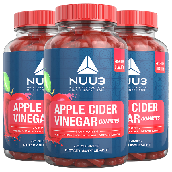 3 Bottles  of Nuu3 ACV Gummies - Nuu3