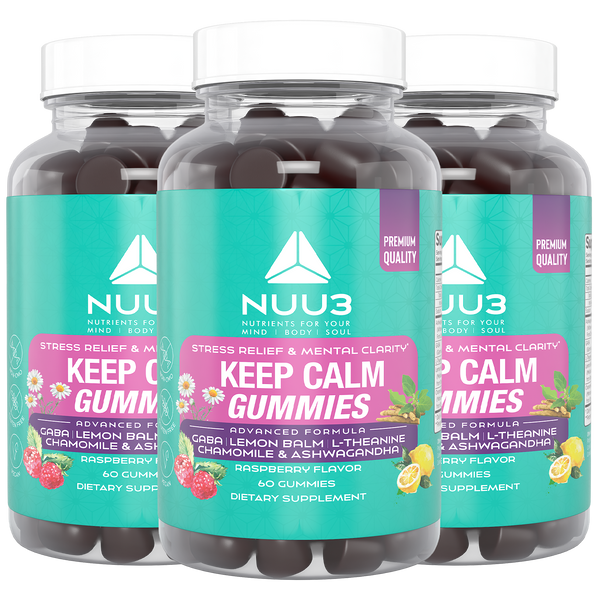 Keep Calm Gummies 3 Bottle - Nuu3