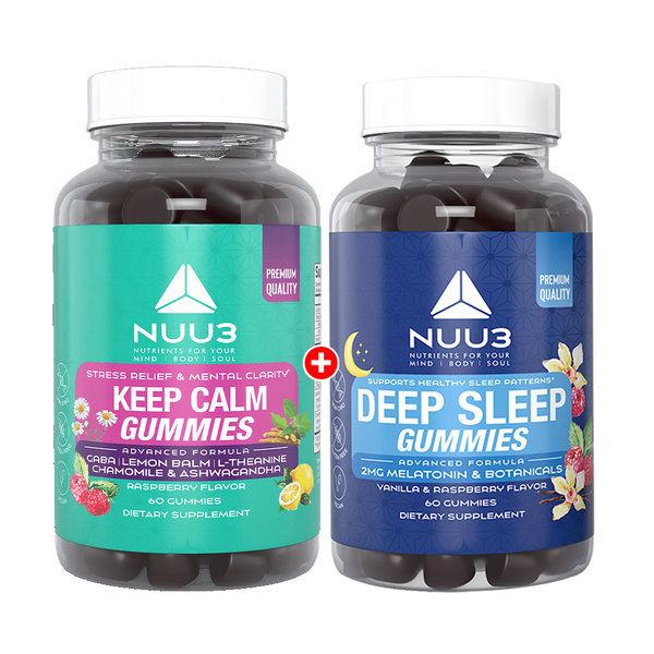 Combo Pack -  Keep Calm Gummies & Deep Sleep Gummies - Nuu3